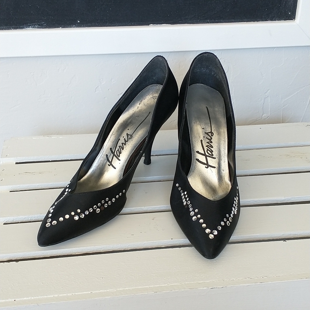 Harris vintage rhinestone heels